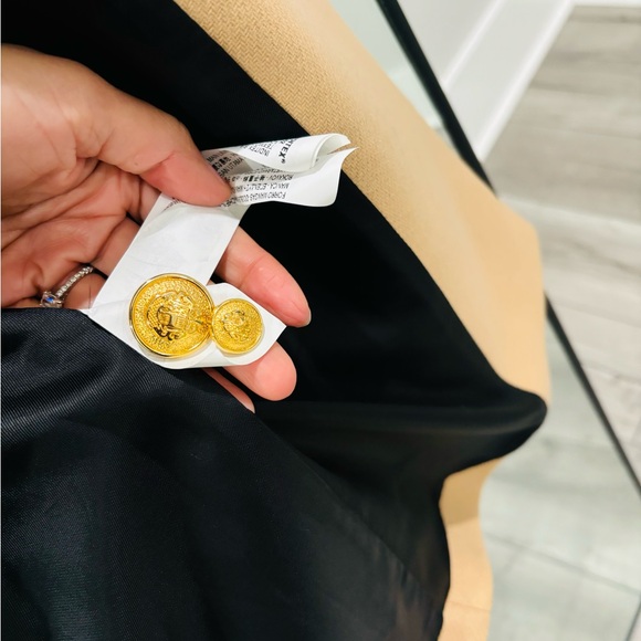 Zara Tan Double-Breasted Trench Coat - Picture 3 of 3